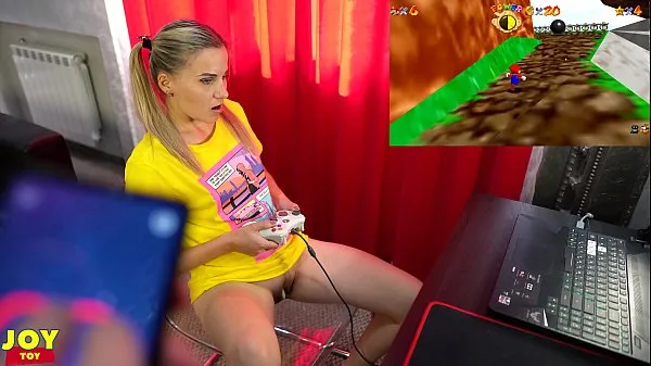 Quente Letsplay Retro Game With Remote Vibrator in My Pussy - OrgasMario By Letty Black tubo fresco