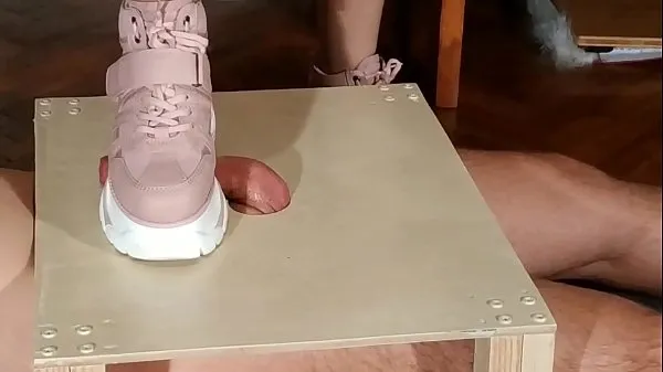 Hot Domina cock stomping slave in pink boots (magyar alázás) pt1 HD fresh Tube