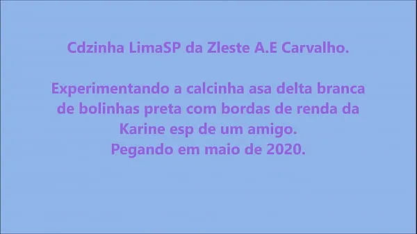 Caliente Cdzinha LimaSP Trying Karine's Bc Delta Wing Panties with Pt Ball in May2020 tubo fresco