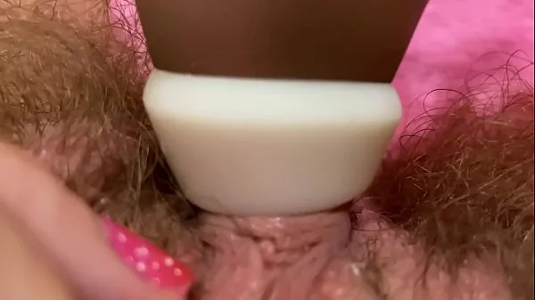 Huge pulsating clitoris orgasm in extreme close up with squirting hairy pussy grool play Tiub segar panas