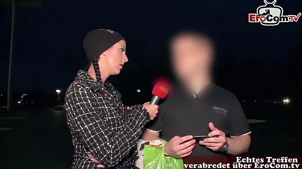Forró german street casting - girl ask guy for sex friss cső