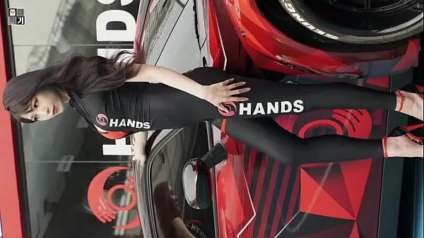 Gorąca Public account [喵贴] Refitted car show sexy black tights temperament car model świeża tuba