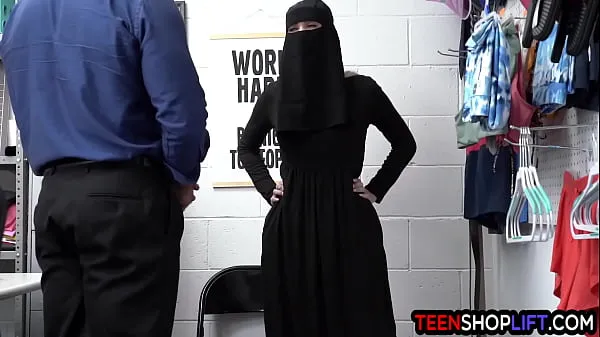 Muslim teen thief Delilah Day exposed and exploited after stealing أنبوب جديد ساخن