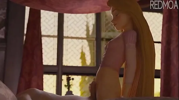 Varm Rapunzel Inocene Giving A Little Bit In Portuguese (LankaSis färsk tub