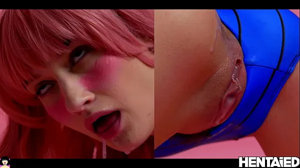Kuuma Beautiful young girl with pink hair fuck her wet tight pussy with a big dildo and get a perfect cumshot bukkake with an extreme orgasm tuore putki