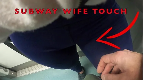 Hot My Wife Let Older Unknown Man to Touch her Pussy Lips Over her Spandex Leggings in Subway fresh Tube