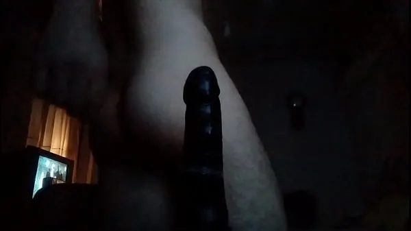 ร้อนแรง Heterosexual men big black dildo hard anal penetration หลอดสด