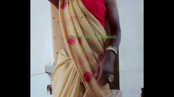 Ống nóng Indian crossdresser Lara D'Souza sexy video in saree part 1 tươi
