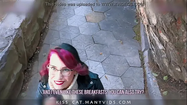 热的 KISSCAT Love Breakfast with Sausage - Public Agent Pickup Russian Student for Outdoor Sex 新鲜的管