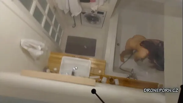 گرم Spy cam hidden in the shower vents fan تازہ ٹیوب