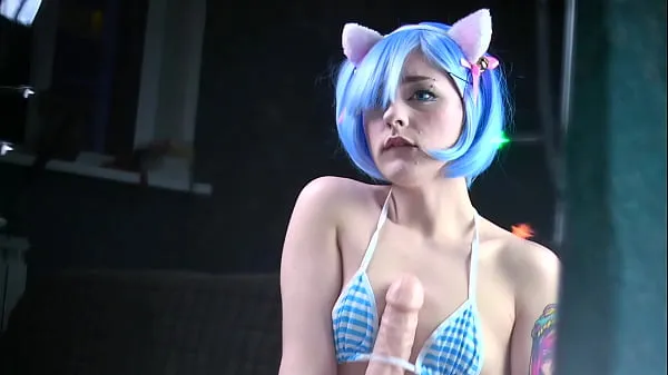 Sıcak Cat girl Rem fuck her holes with this big dildo and squirts while getting orgasm - Cosplay Amateur Spooky Boogie taze Tüp