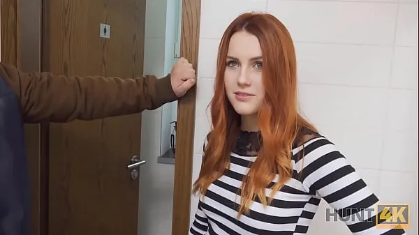 Hot HUNT4K. For cash cuck permits hunter to fuck red-haired GF in restroom fresh Tube