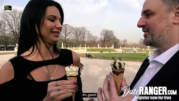 Hete Anal sticking in and ice cream mess (Milf Ania Kinski, Porn from France verse buis
