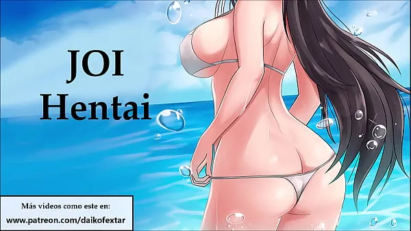 Hete JOI hentai with a horny slut, in Spanish verse buis