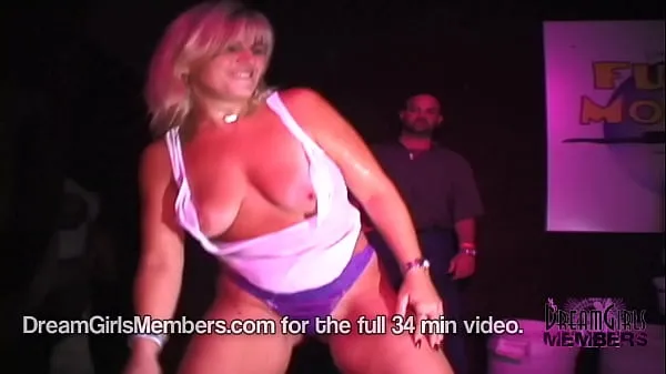 Hot Girls Bare It All In Local Club Wet T Shirt Contest fresh Tube