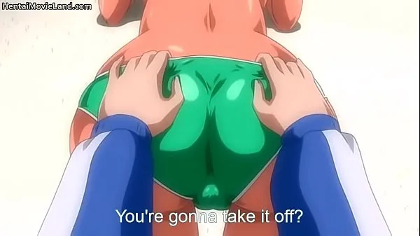 Varm Busty anime teen in sexy swimsuit jizzed färsk tub
