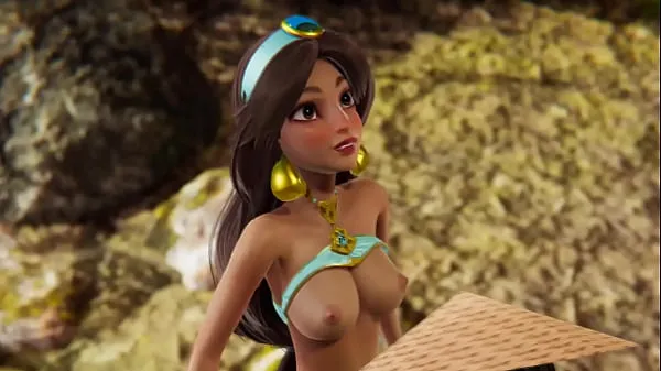 Forró Disney Futa - Raya gets creampied by Jasmine - 3D Porn friss cső