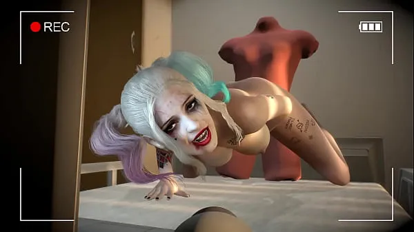 Vroča Harley Quinn sexy webcam Show - 3D Porn sveža cev