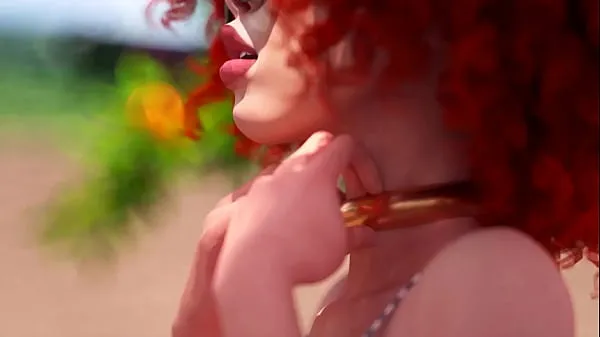 热的 Futanari - Beautiful Shemale fucks horny girl, 3D Animated 新鲜的管