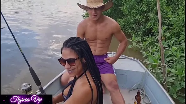 Hot Tigress Vip Goes fishing with her friend and the Fishing guides end up fucking the two very tasty on the riverbank and gets a lot of cum - Miia Thalia - Destroyer Vip fresh Tube