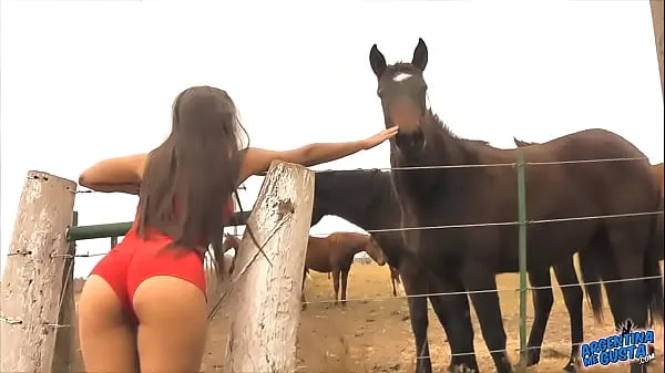The Hot Lady Horse Whisperer - Amazing Body Latina! 10 Ass Tiub segar panas