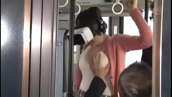 Caldo Cute Asian viene scopata sul bus indossando occhiali VR 1 (har-064tubo fresco
