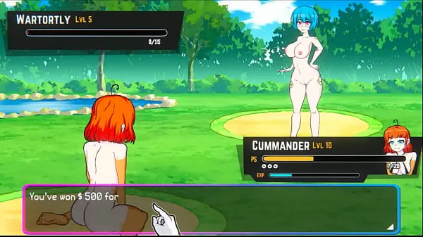 Tabung segar Oppaimon [Pokemon parody game] Ep.5 small tits naked girl sex fight for training panas