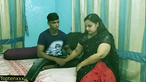 Indian teen boy fucking his sexy hot bhabhi secretly at home !! Best indian teen sex Tiub segar panas