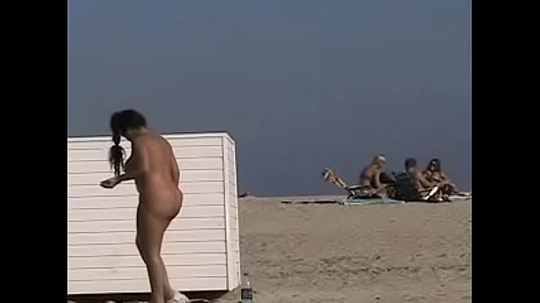 Hot Exhibitionist Wife 19 - Anjelica teasing random voyeurs at a public beach by flashing her shaved cunt fresh Tube