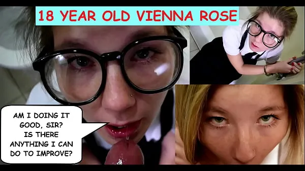 Vroča Do you guys like getting blowjobs from an 18 year old girl?" Eighteen year old Vienna Rose asks submissively to a man old enough to be her sveža cev