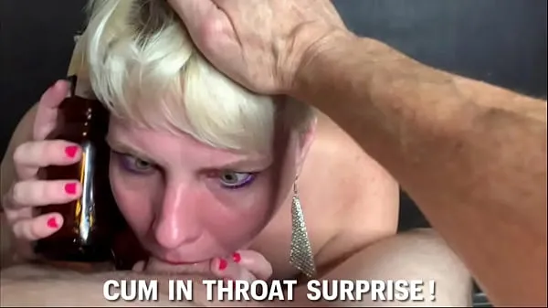 Tabung segar Surprise Cum in Throat For New Year panas