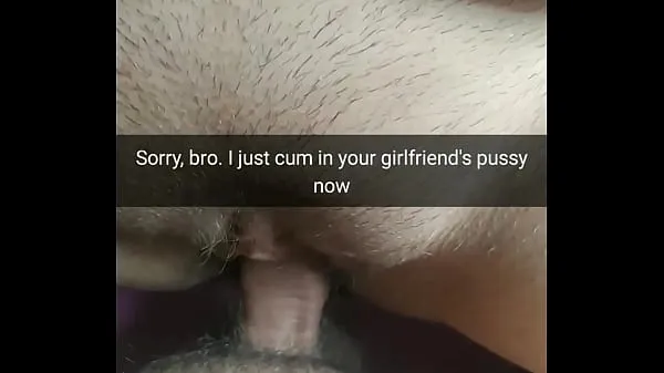Vroča Your girlfriend allowed him to cum inside her pussy in ovulation day!! - Cuckold Captions - Milky Mari sveža cev