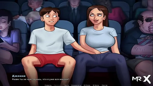 SummertimeSaga - Pussy Caressing at the Cinema in a Public Place E3 أنبوب جديد ساخن