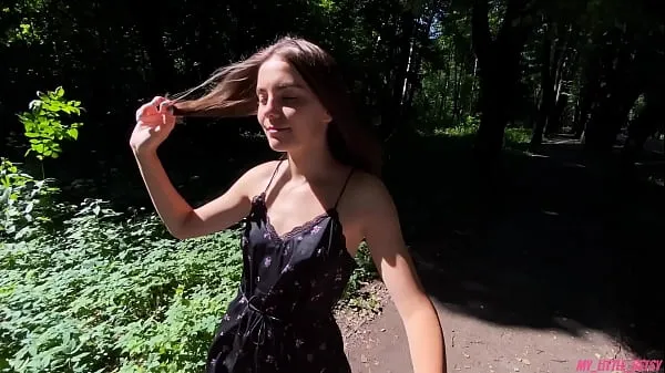 Kuuma Walk In The Woods With Lush Ended With Cuming On Her Face And Hair tuore putki