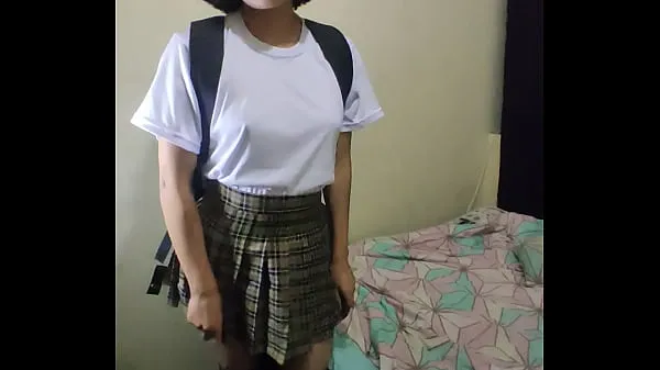 Ống nóng Barely legel teen student girl playing with her pussy tươi