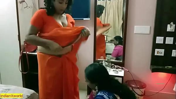 Heiße Desi betrügt Ehemann von Ehefrau erwischt!! Familiensex mit Bangla-Audiofrische Tube
