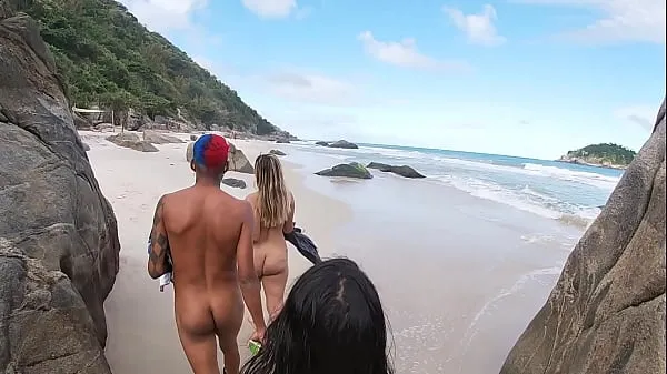 Hot backstage - on the way to the Nudist Beach fresh Tube
