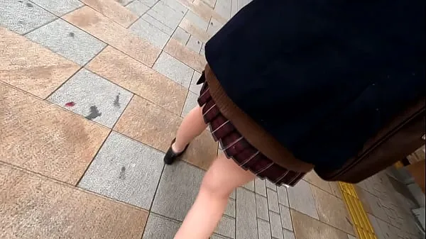 Varm Black Hair Innocent School C-chan @ Shinjuku [Women ● Raw / Uniform / Blazer / Miniskirt / Beautiful Legs / Creampie] Voyeurism Slut ● ● Fuck färsk tub