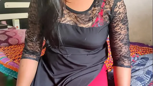Tabung segar Stepsister seduces stepbrother and gives first sexual experience, clear Hindi audio with Hindi dirty talk - Roleplay panas