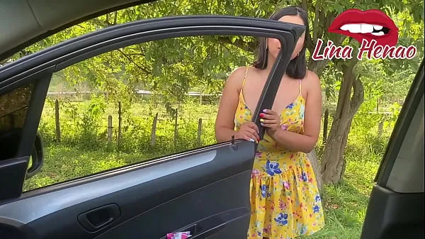 Ống nóng I say that I don't have money to pay the driver with a blowjob and to be able to fuck him on the road - I love that they see my ass and tits on the street tươi