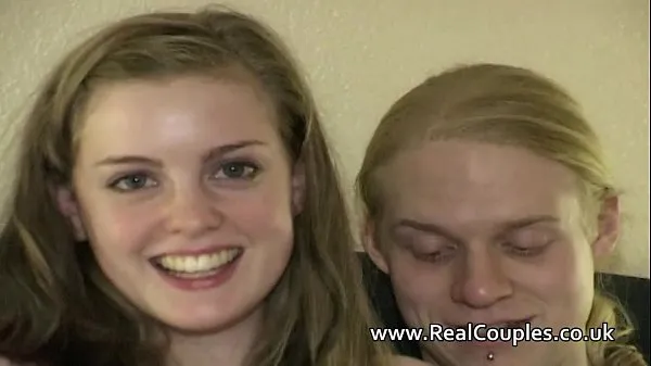 Varm Real teen couple Beatrix Bliss and Drew färsk tub