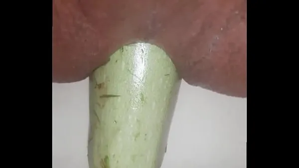 Ống nóng Gay anal zucchini tươi