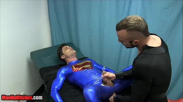 Varmt The Training of Superman BALLBUSTING CHASTITY EDGING ASS PLAY frisk rør