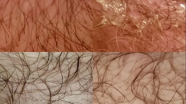 热的 Four Extreme Detailed Closeups of Navel and Cock 新鲜的管