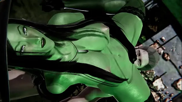 Gorąca Cuming inside witch Gruntilda on Halloween night - 3D Porn świeża tuba