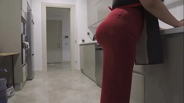 Hot My big-ass stepmother got me horny again. My big-ass stepmother who came to the kitchen and cooked for me made my dick hard. Fucking big ass is my biggest dream fresh Tube
