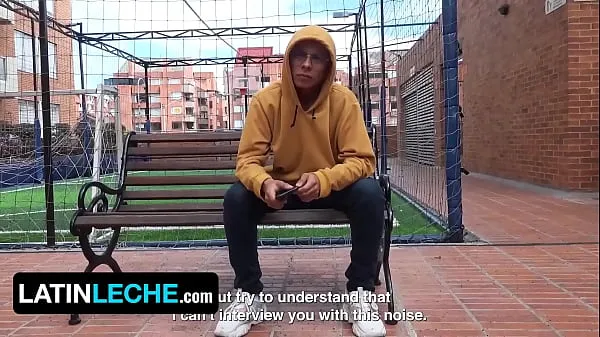 Hot Hot Latino Stud Gets Tricked To Suck Stranger's Dick During Interview In Bogota - Latin Leche fresh Tube