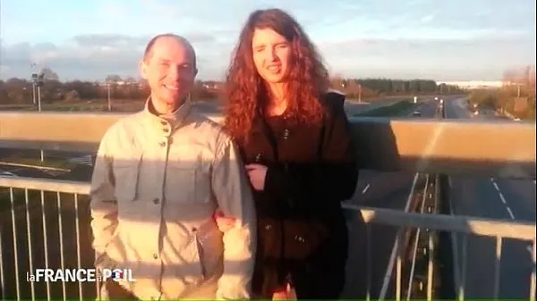 Vroča Interview casting of a french amateur couple sveža cev
