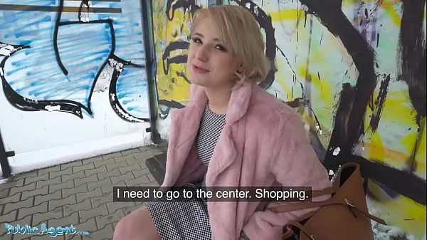 Gorąca Public Agent Short hair blonde amateur teen with soft natural body picked up as bus stop and fucked in a basement with her clothes on by guy with a big cock ending with facial cumshot świeża tuba