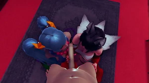 गरम KDA Ahri and Sona - maven of the strings doing the best blowjob for me - group porn 3d animation sfm ताज़ा ट्यूब